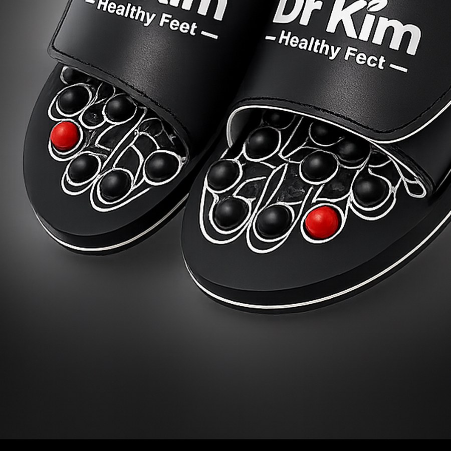 Detail sol dan bantalan sandal refleksi Dr Kim